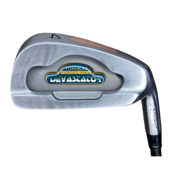 Knight Devastator 4 Iron Titanium Forged Face - Distance II R Flex Graphite - RH - Picture 1 of 12